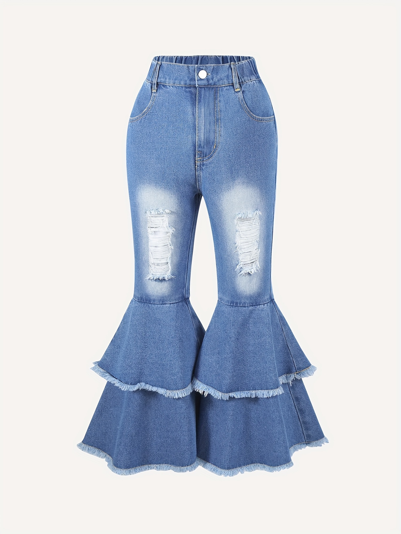 Buy Flared Stylish Denim Boot Cut Pants Bell Bottom Jeans for Girls Relaxed  Casual Fit Online at desertcartPanama