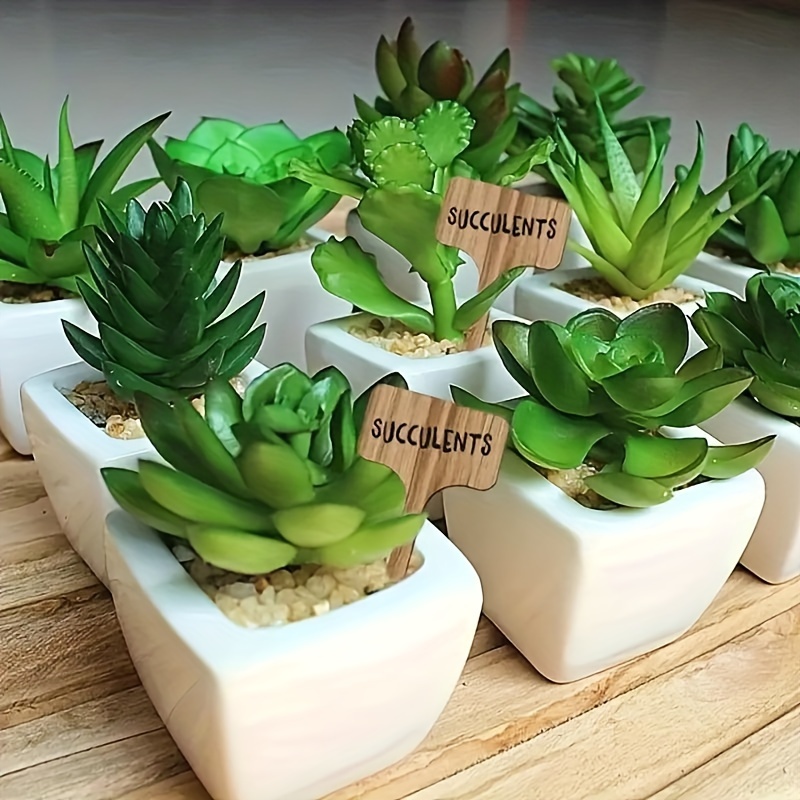 

25pcs/100pcs, Plant Labels, Garden Plant Markers, Wood And Plastic T-type Plant Tags With Marker Pen, Waterproof Garden Signs For Outdoor Garden Plants Garden Potted Plants 3.9"x2.4