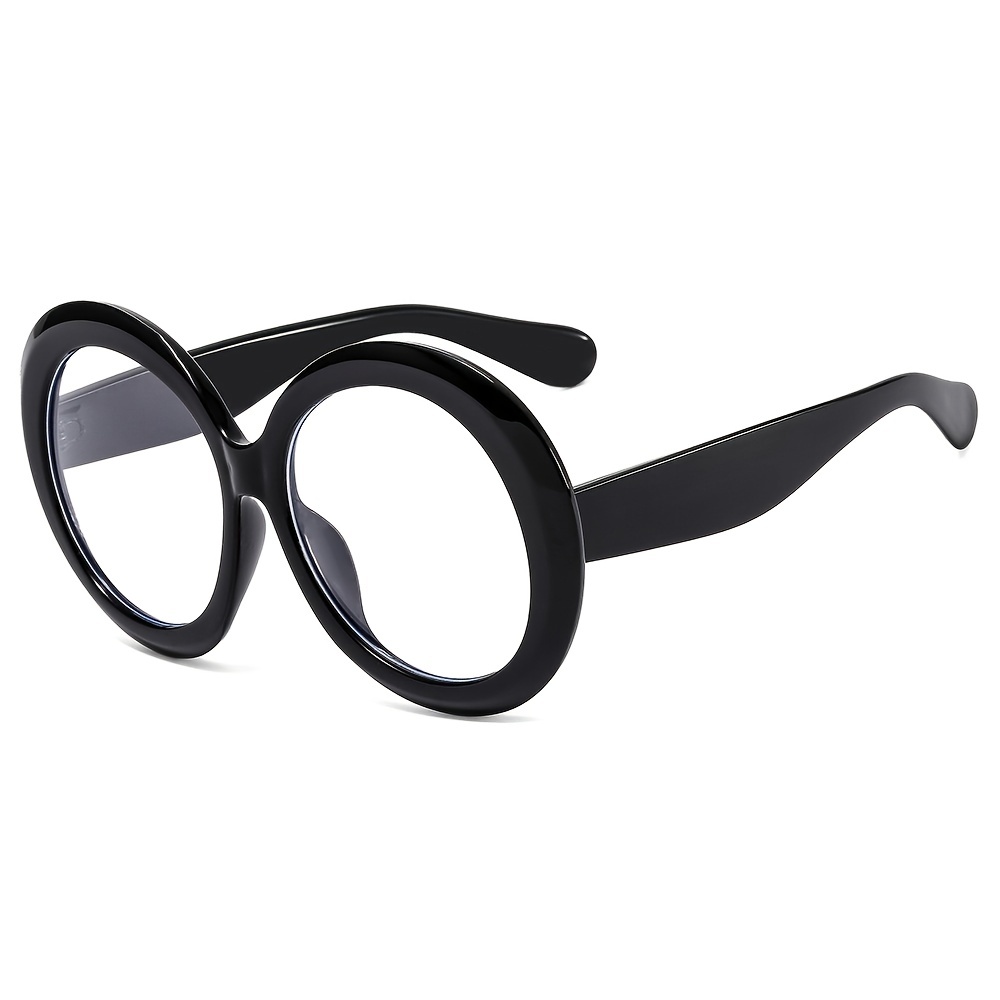 Oversize Oval Sunglasses Thick Frame UV Protection