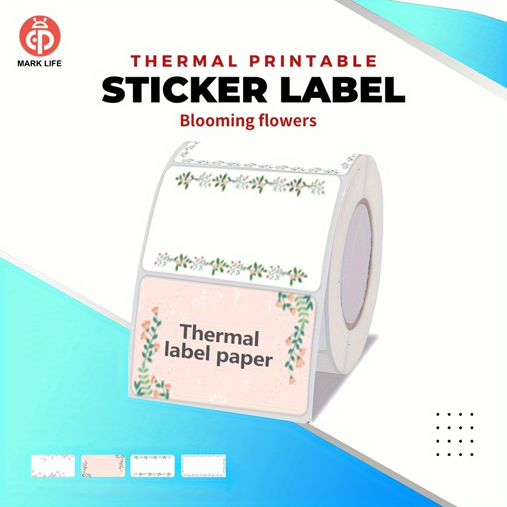 

310 Sheets/roll, Multi-color Self-adhesive Thermal Label Printing Paper, Suitable For P50 And D100 Label Machine Tapes, Waterproof, Oil Resistant, Tear Free And Leaving No Traces