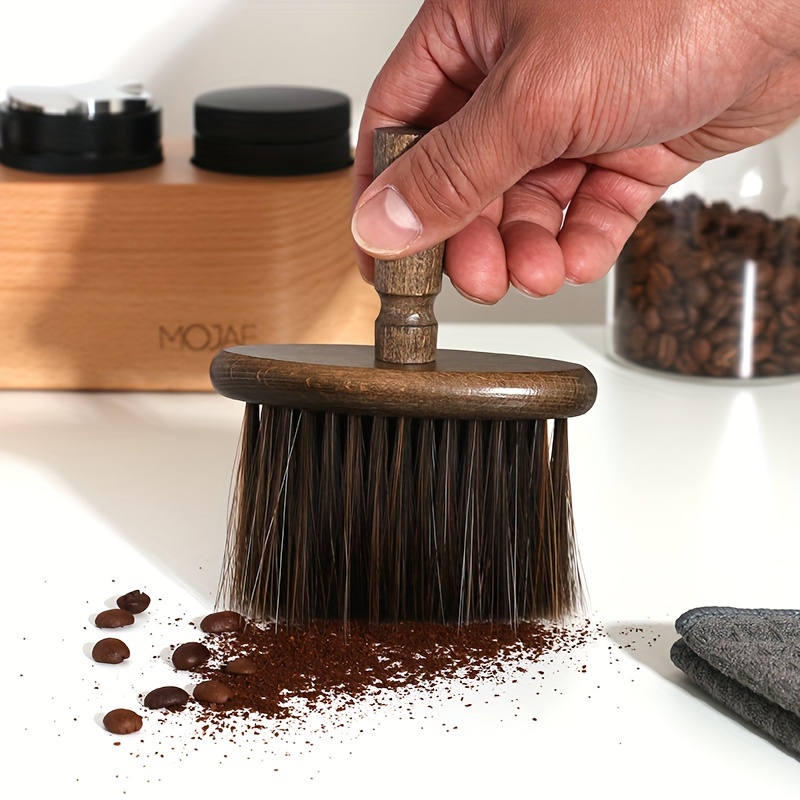 1pc Coffee Machine Cleaning Brush With Concentrated Powder For