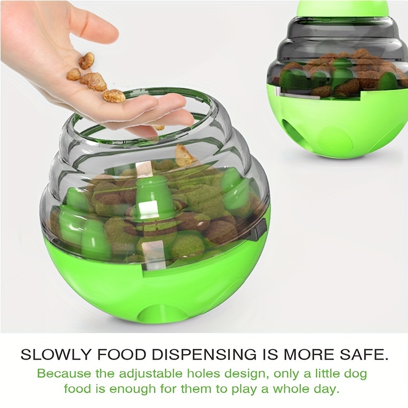 Famure Dog Slow Feeder Tumbler Dog Food Dispensing Ball Automatic Dog Food  Dispenser Puzzle Toys Self-Weight Balance System graceful 