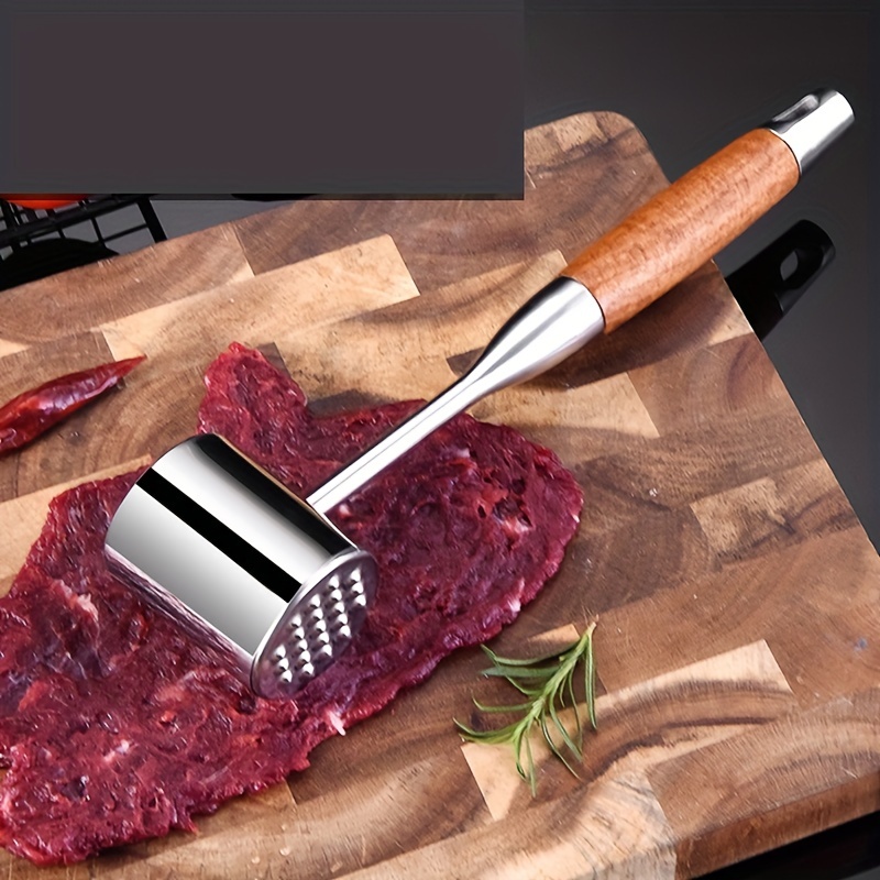 Meat Hammer, Double-sided Meat Mallet, Metal Meat Pounder, Household, Meat  Tenderizer, Meat Tenderizer Hammer, Meat Tenderizer Tool, Knocking Meat  Hammer, Kitchen Stuff, Kitchen Gadgets, - Temu