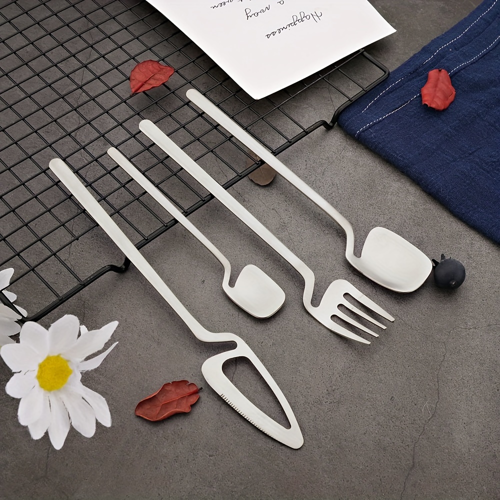 32pcs stainless steel cutlery set for 8     knife   teaspoon   dining kitchen use kitchen utensils creative hanging 304 Product details 6