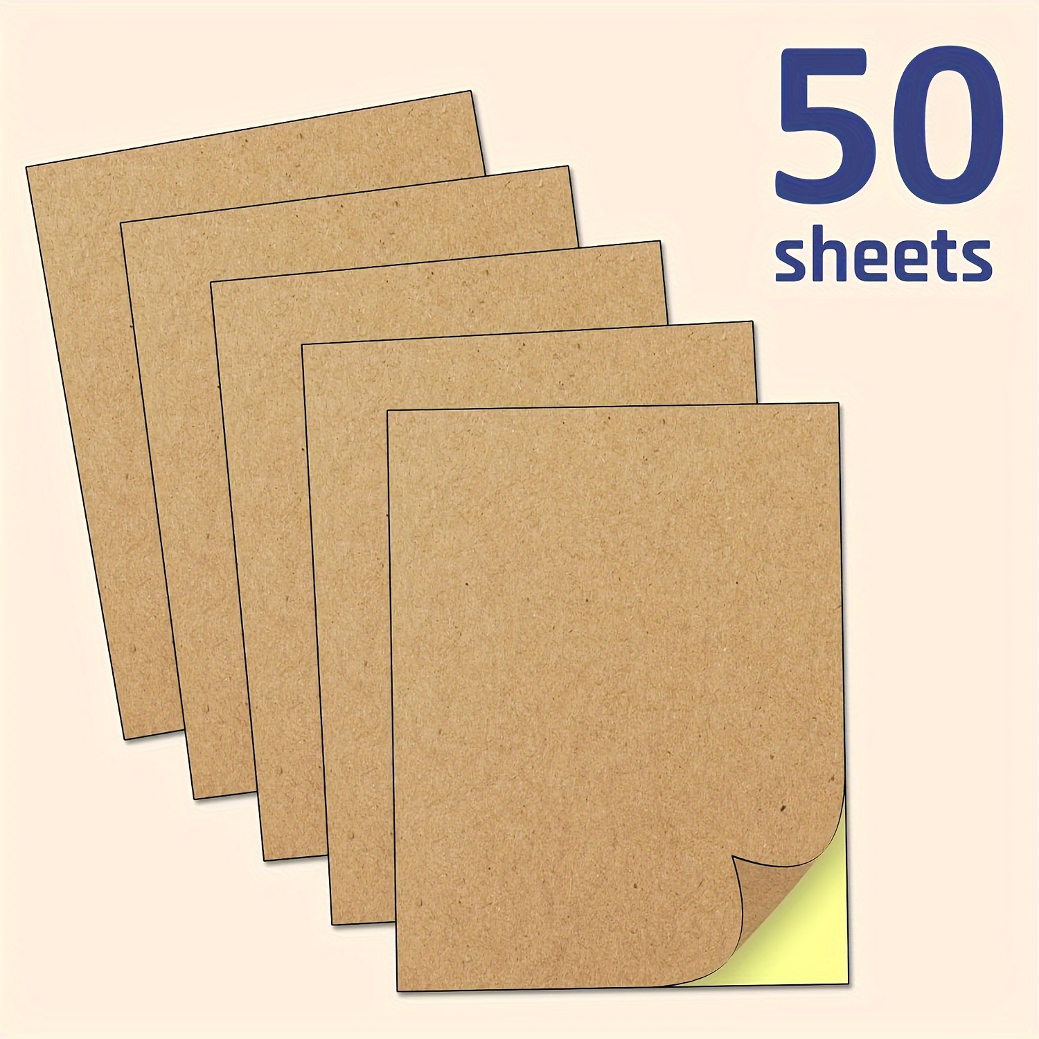 A4 Pp Synthetic Self Adhesive Sticker Paper Label Stick Diy - Temu
