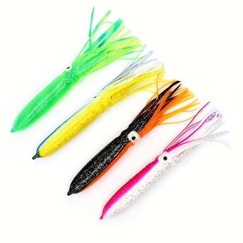 Colorful Artificial Simulation Squid Lure Bionic Soft Pvc - Temu