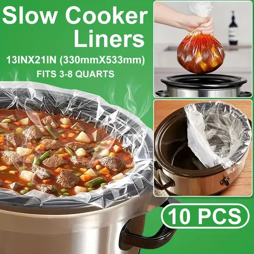Slow Cooker Liners, Kitchen Disposable Cooking Bags, Bpa Free, For