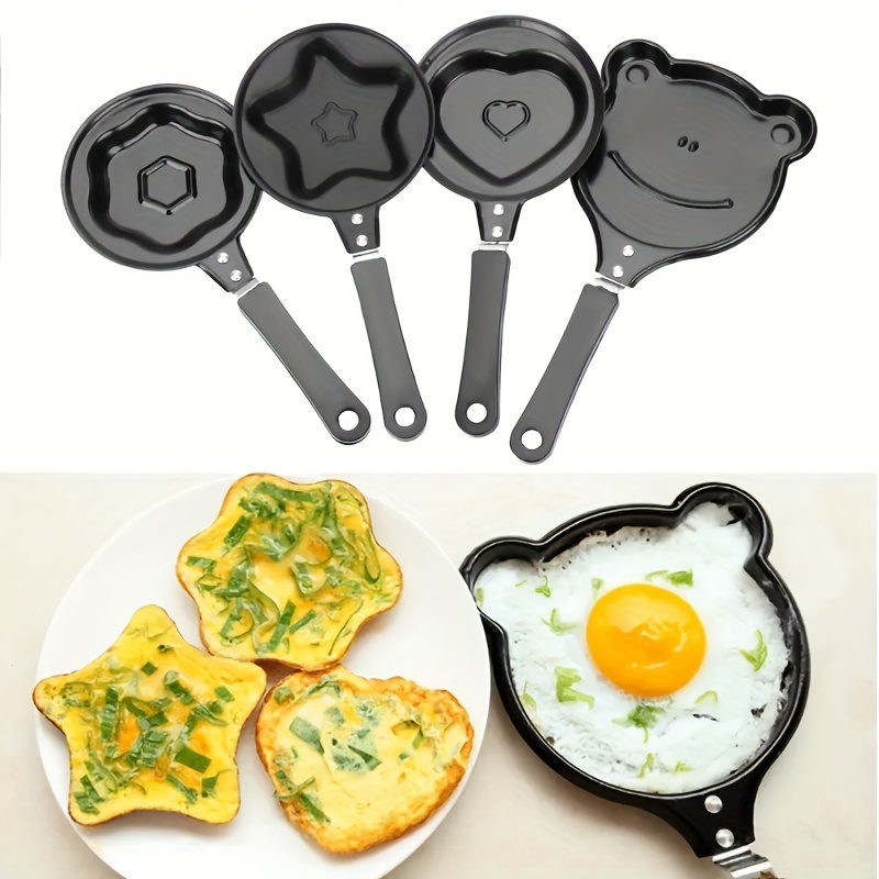 1pc B Style Star-shaped Stainless Steel Egg Frying Mold, Thick Sun