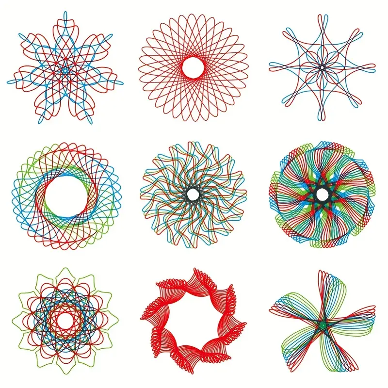 Spirograph Drawing Toys Set Interlocking Gears - Temu