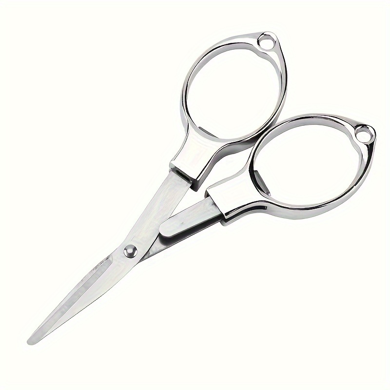 1pc Carbon Steel Scissor, Foldable Fishing Knot Braided Fishing Scissor,  Fishing Line Cutter, Fishing Tackles