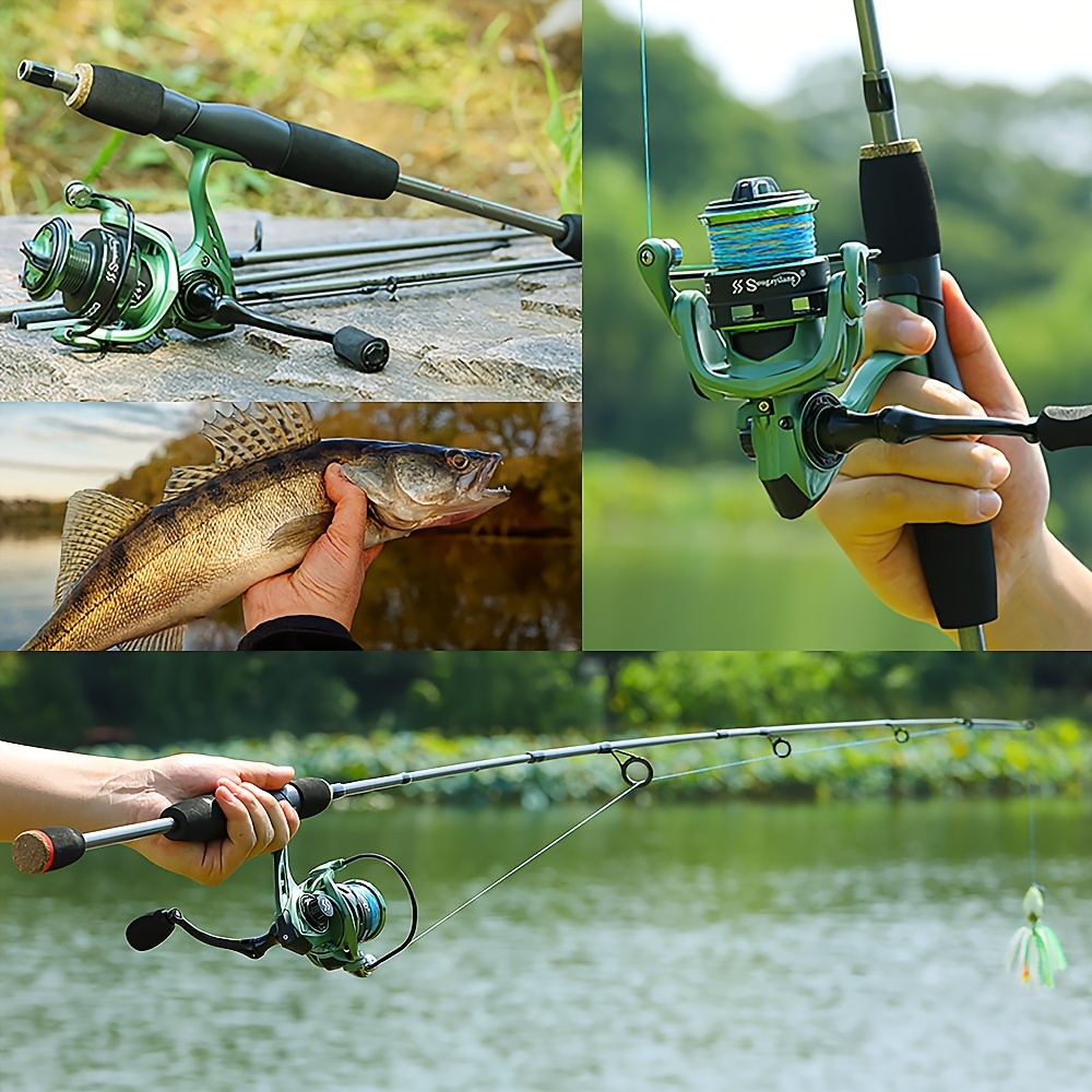 Sougayilang Spinning Fishing Rod Reel 5 section Portable - Temu Canada