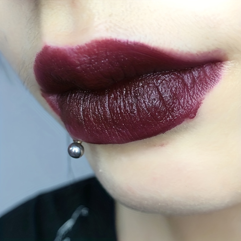 dark red lipstick swatches