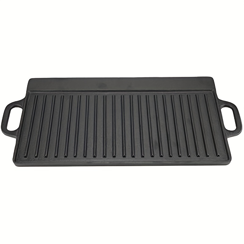 Griddle Pan, Non-stick Cast Iron Grill Pan Bakeware, Reversible Double-sided  Griddle Grill Pan, Kitchen Grilling Tool For Eggs, Bacon, Pancakes,  Sandwich, Steak, And Meats, With Integral Handles Temu Australia