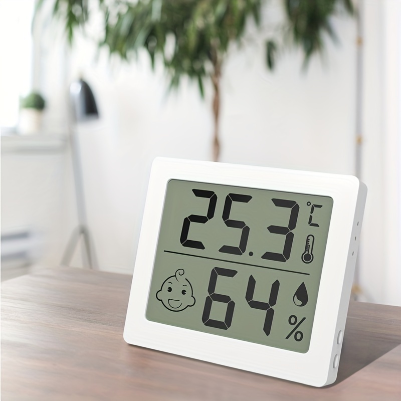 Thermomètre extérieur et intérieur, en degrés Celsius et Fahrenheit