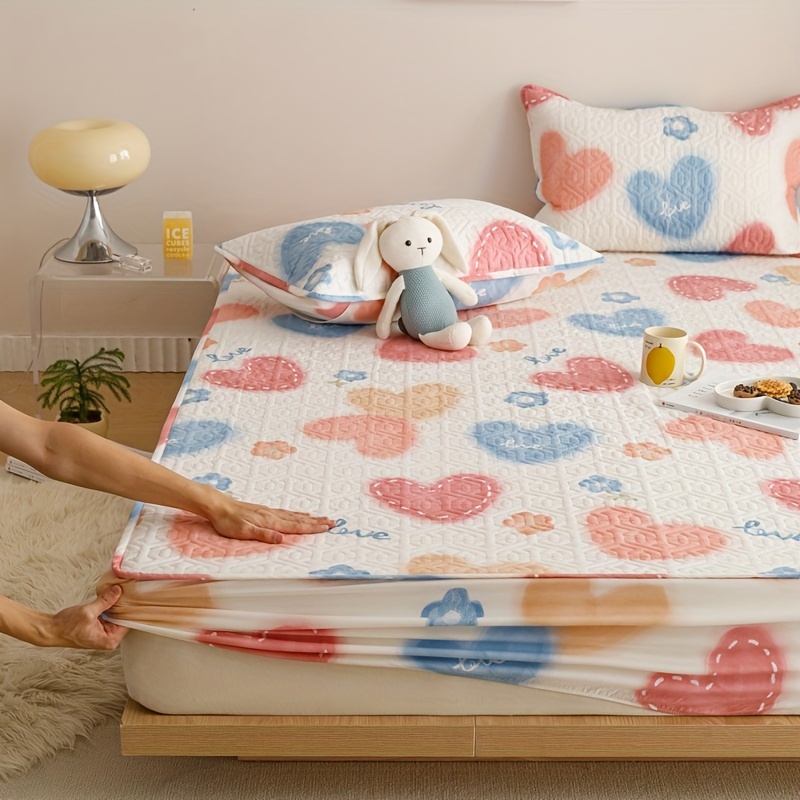 juego de sábanas con almohada y bajera estampadas a juego 100% algodón  modelo superheroe chica para cama de 90 160×270