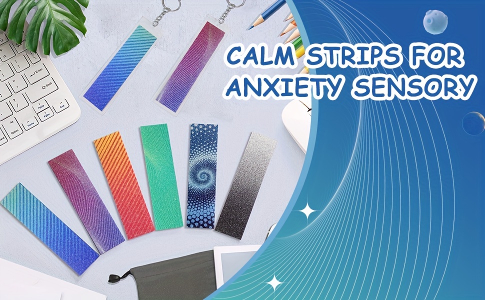 Calm Strips Anxiety Sensory Stickers Kit Include 36 Sensory - Temu