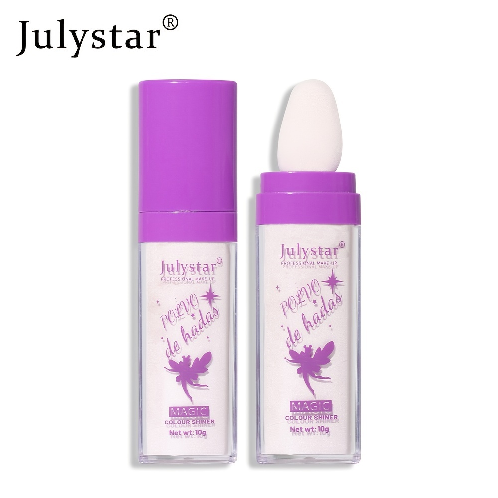 Natural Three Dimensional Fairy Powder Purple Highlighter Makeup Blusher  With Puff Patting For Shimmering, Brightening, And Moisturized Face And  Eyes From Cuteage, $1.54
