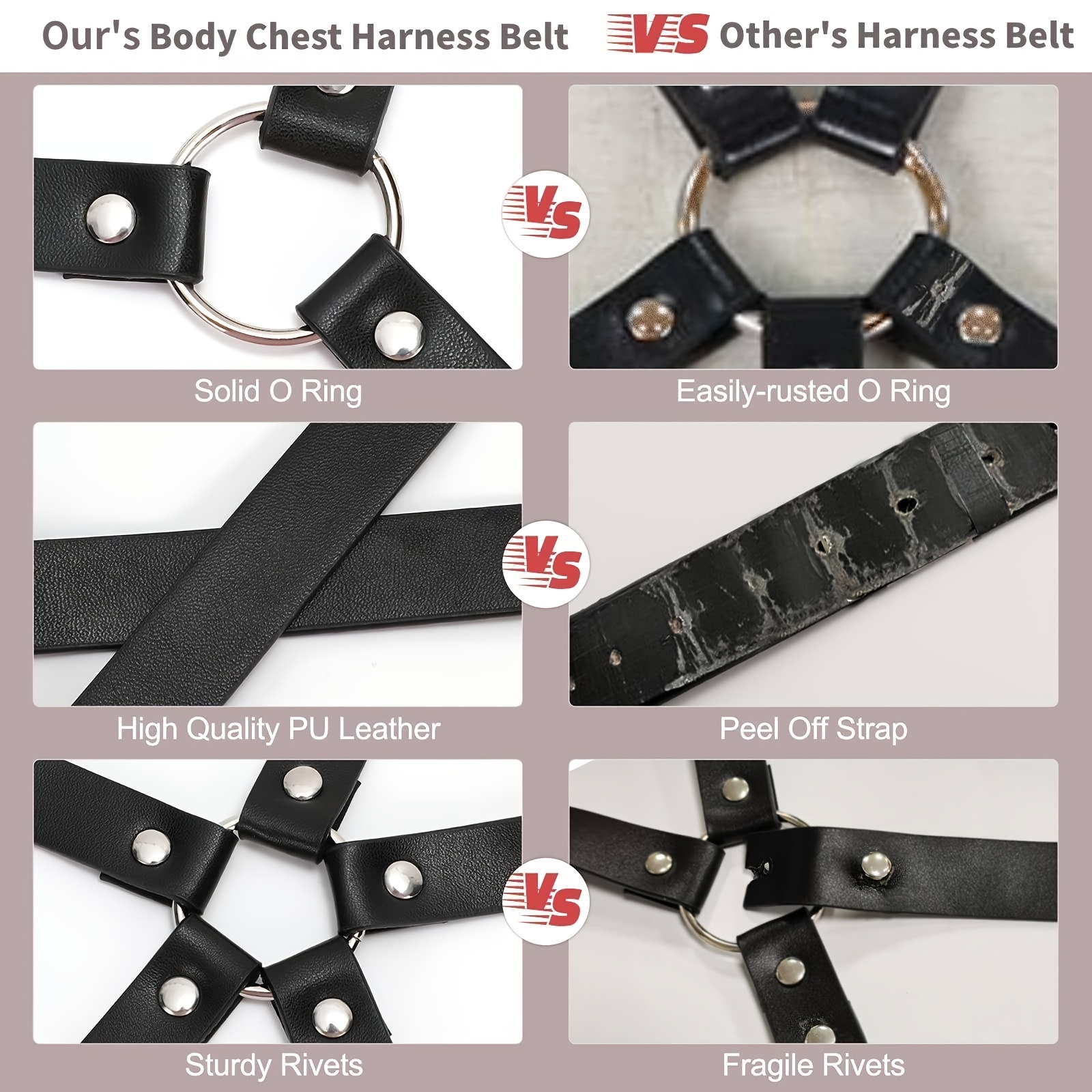 Pu Leather Harness Belt Fashion Ladies Body Suspenders Belt Punk Belt  Women's Black Pu Leather Belt Valentines Gifts - Temu
