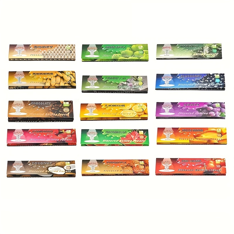  Honeypuff Flavored Rolling Papers, King Size Flavored Rolling  Paper With 6 Kind Different Fruit, Individually Sealed Packaging  (6packs-flavors) : Health & Household