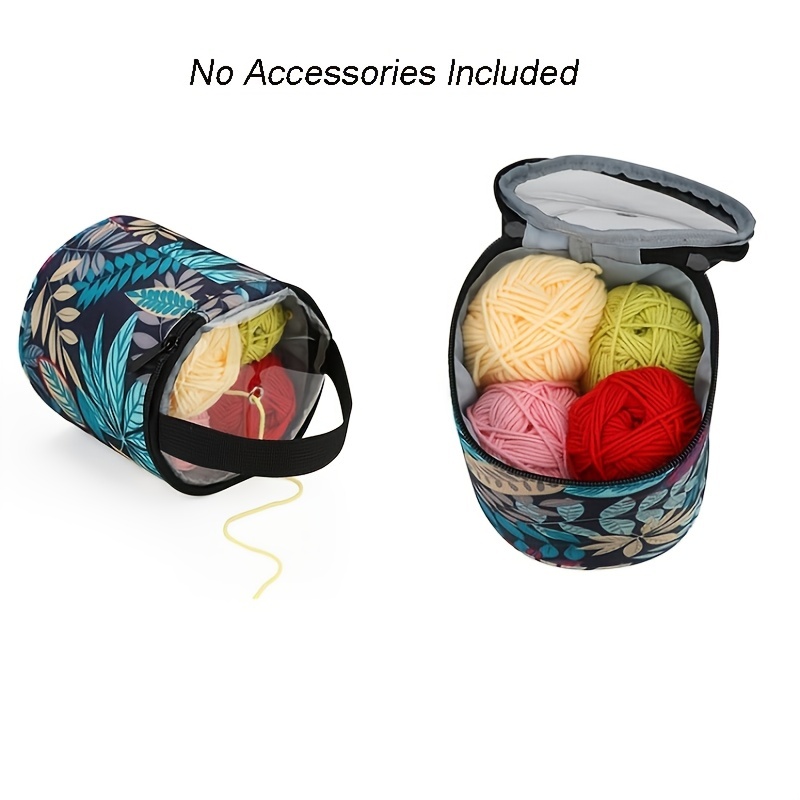 Portable Knitting Bag Yarn Tote Wool Crochet Hooks Sewing Needles Storage  Bags
