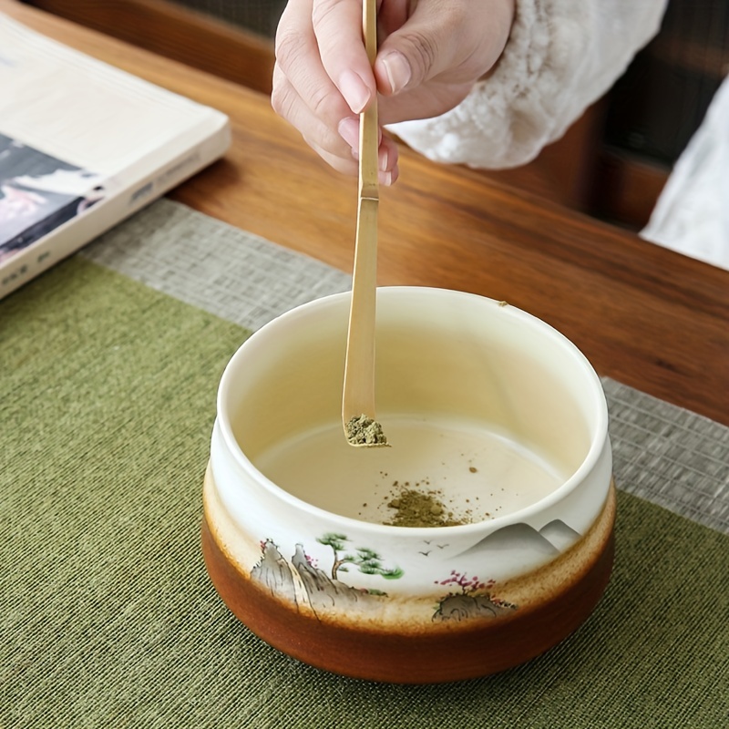 TEANAGOO Japanese Tea Set Matcha Whisk Set Matcha Bowl Bamboo Matcha Whisk  (chasen) Scoop (chashaku) Matcha Whisk Holder Tea Making Kit. O6 Matcha