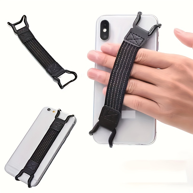 

Mobile Phone Black Anti-fall Strap Elastic Strap Single-handed Operator Anti-fall Buckle