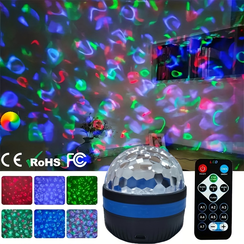 LED-RGB-rotierendes Musik-Nordlicht-Projektionslicht, Siebenfarbiges  Projektionslicht, Nachtlicht Mit Nachtatmosphäre Am Nachttisch - Temu  Austria
