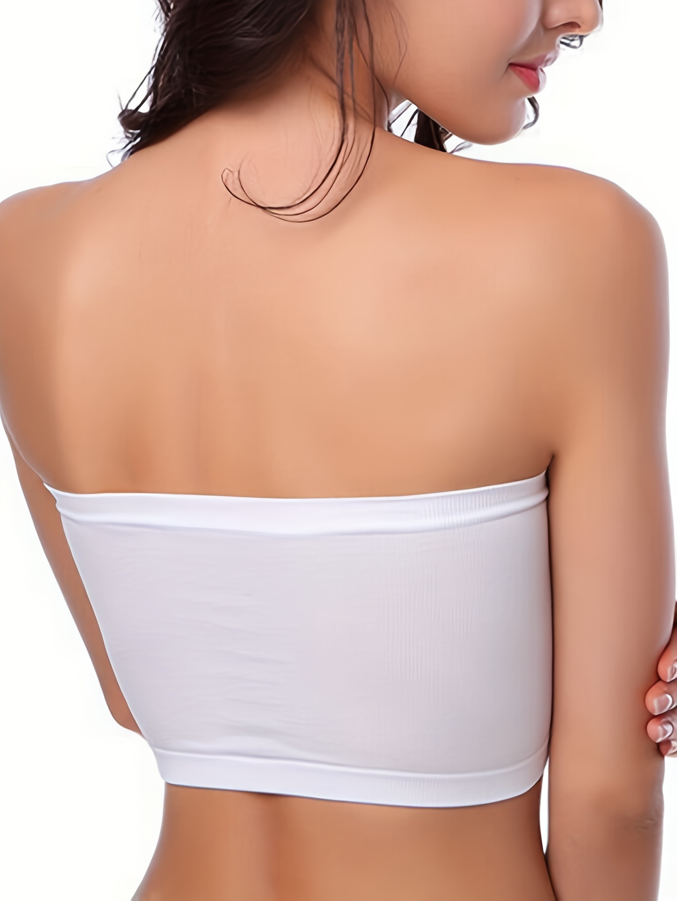 Strapless Bandeau Bras Comfy Soft Stretch Everyday Bra - Temu Australia