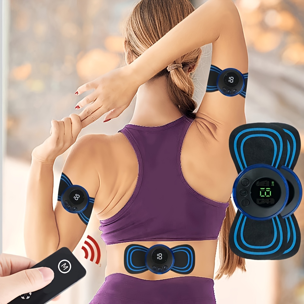 Masajeador eléctrico de cuello y muñeca, herramienta de alivio del dolor  muscular, cervicales, hombros y espalda