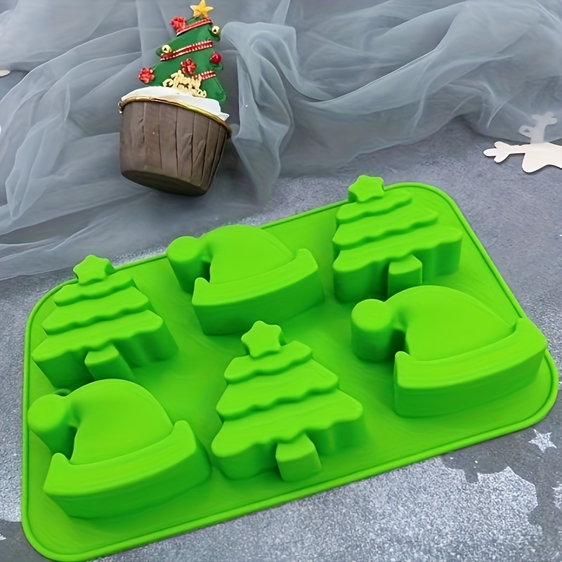 Christmas Silicone Mold Christmas Tree And Christmas Hat - Temu