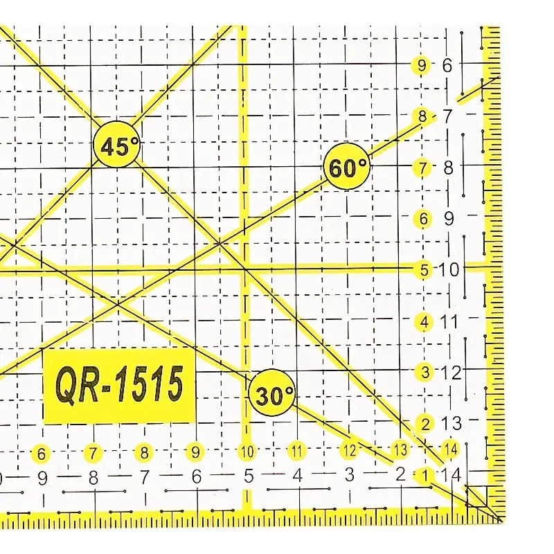 1pc Sewing Ruler Quilting Ruler Cutting Ruler For Cutting Fabric, Rulers  For Quilting And Sewing, Non Slip Quilt Rulers, Sewing Supplies