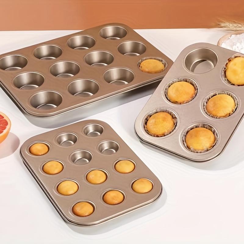 Mini Tart Pan Silicone Peanut Butter Cup Quiche Mold Pie Pan 6-Cavity  Tartlet Pan Silicone