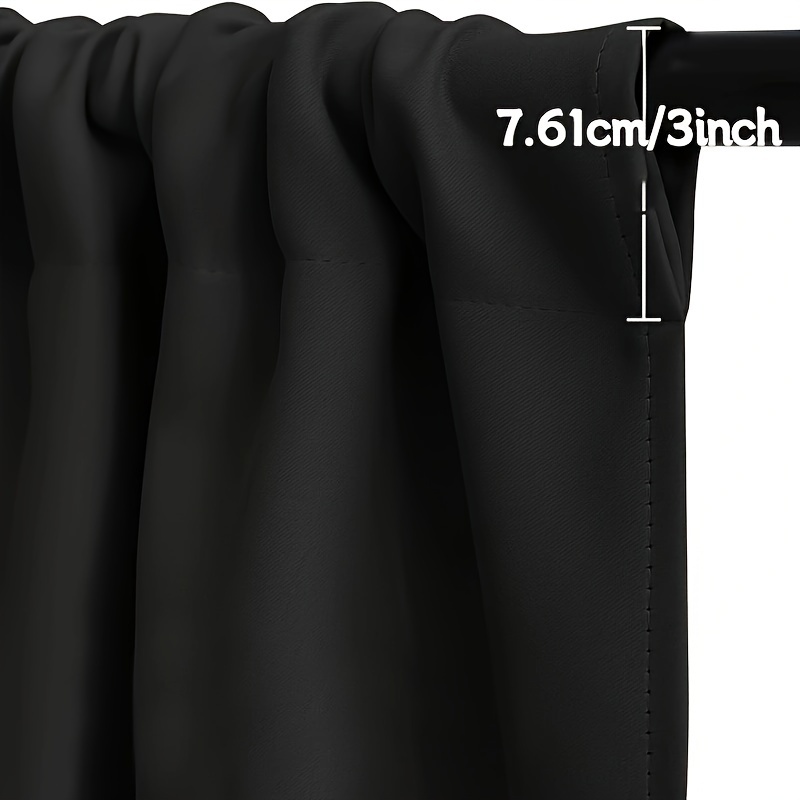 TOPICK Set di 2 tende in lino per finestre e cucina, 65 x 60 cm (larghezza