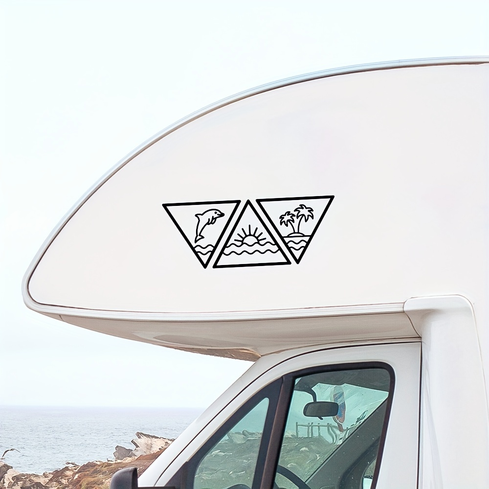 Wohnwagen camper aufkleber Strand aufkleber Geometrisches - Temu Germany