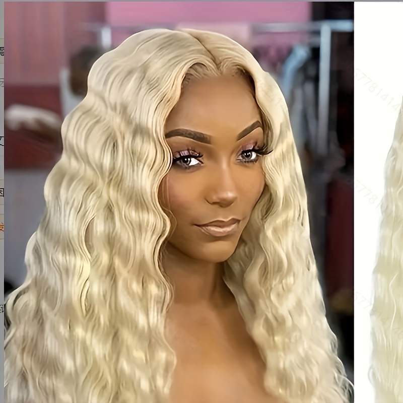 Long Water Wave Synthetic Lace Front Wig for Women