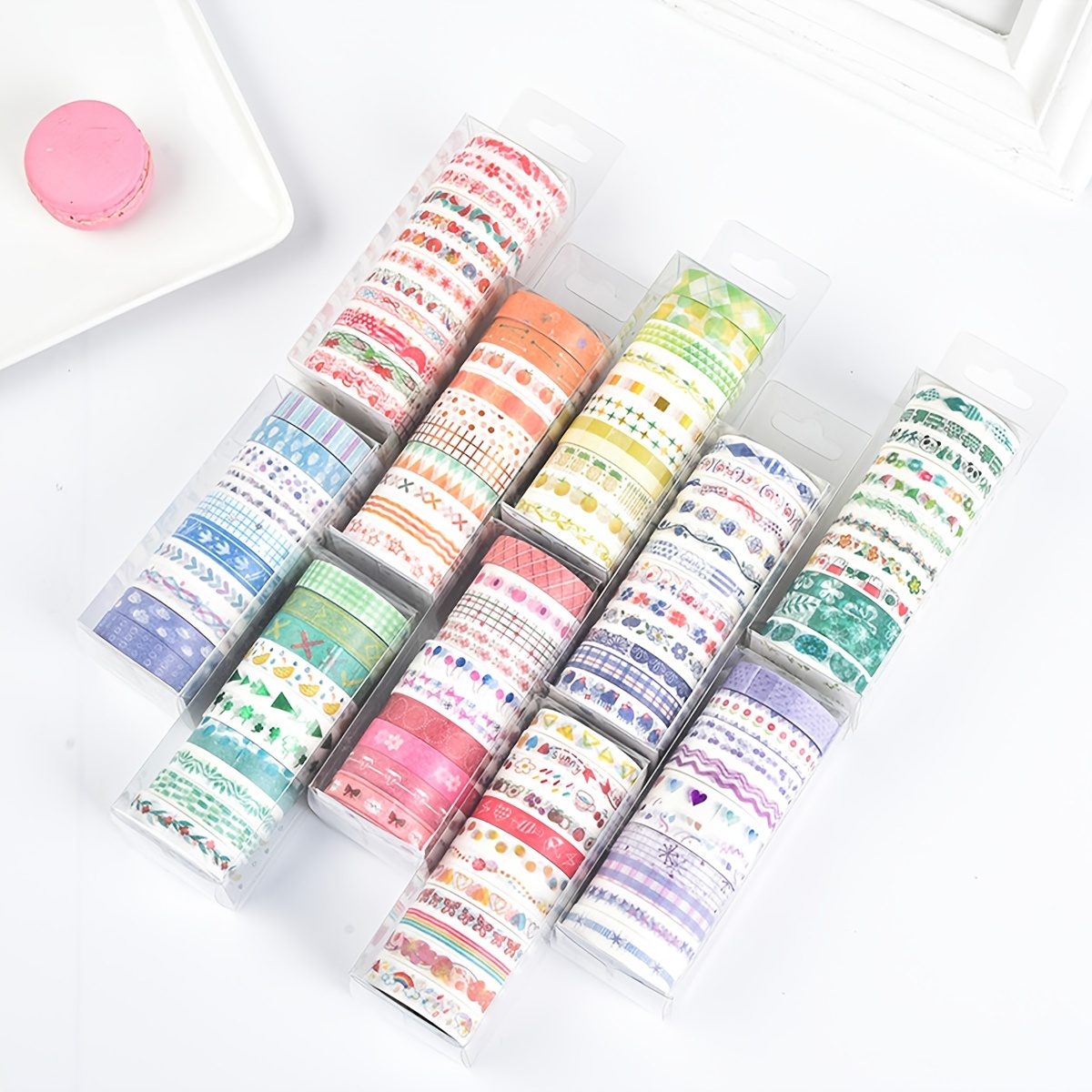 Kawaii Washi Tape Set Cartoon Decorative Tape Cute Girl Art - Temu