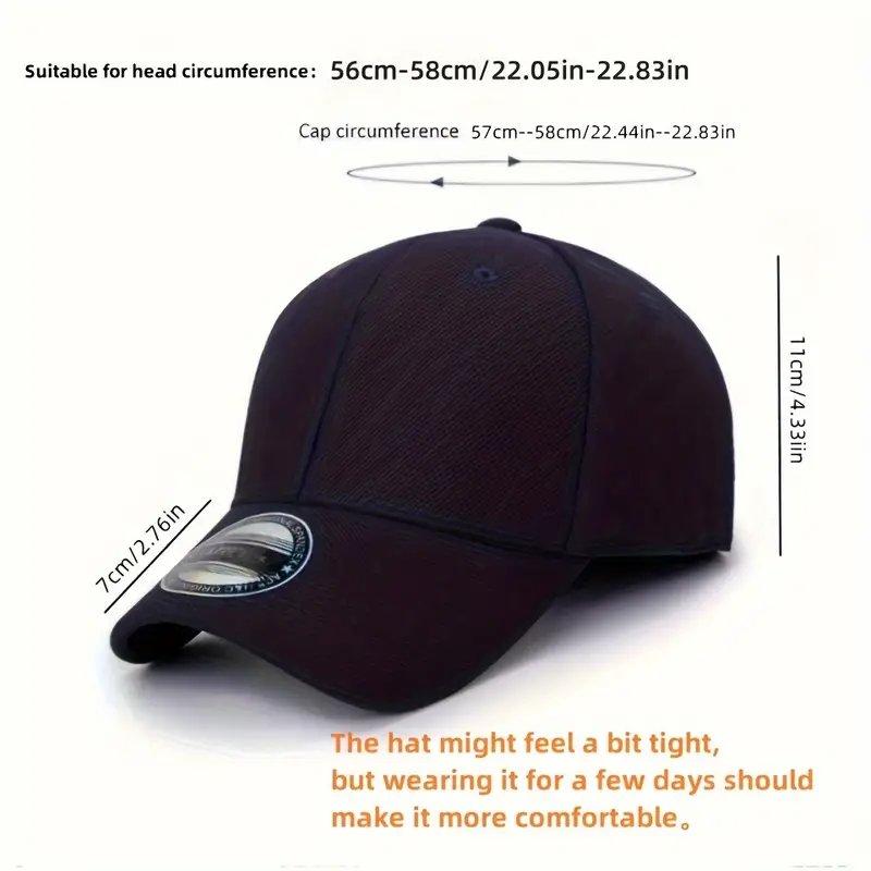 1pc Rear Stretch Cloth Reverse Wear Fully Closed Baseball Unisex Ideal  Choice Gifts | Don't Miss Great Deals | Temu