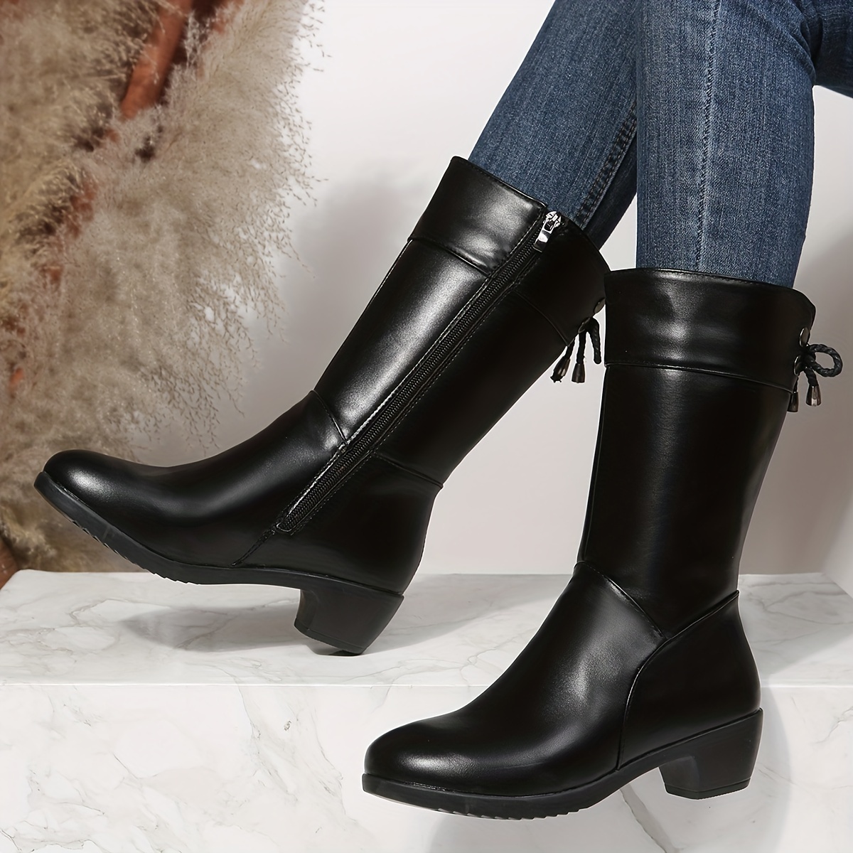 Women Dress Boots - Temu Canada