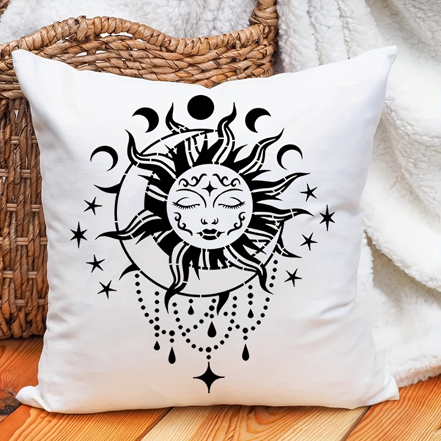 12 Pz Stencil A Tema Luna E Stelle Stencil Pittura - Temu Italy