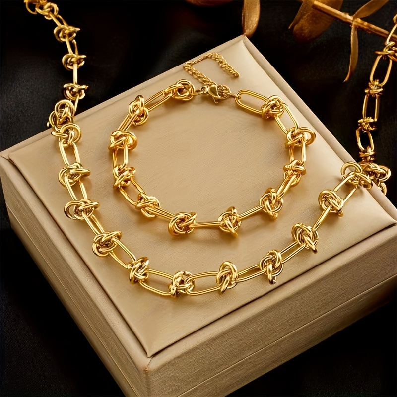 

1pc Necklace/ Bracelet Punk Style Jewelry Trendy Chain In Thorn Shape Match Daily Outfits Suitable For Men And Women Party Accessory