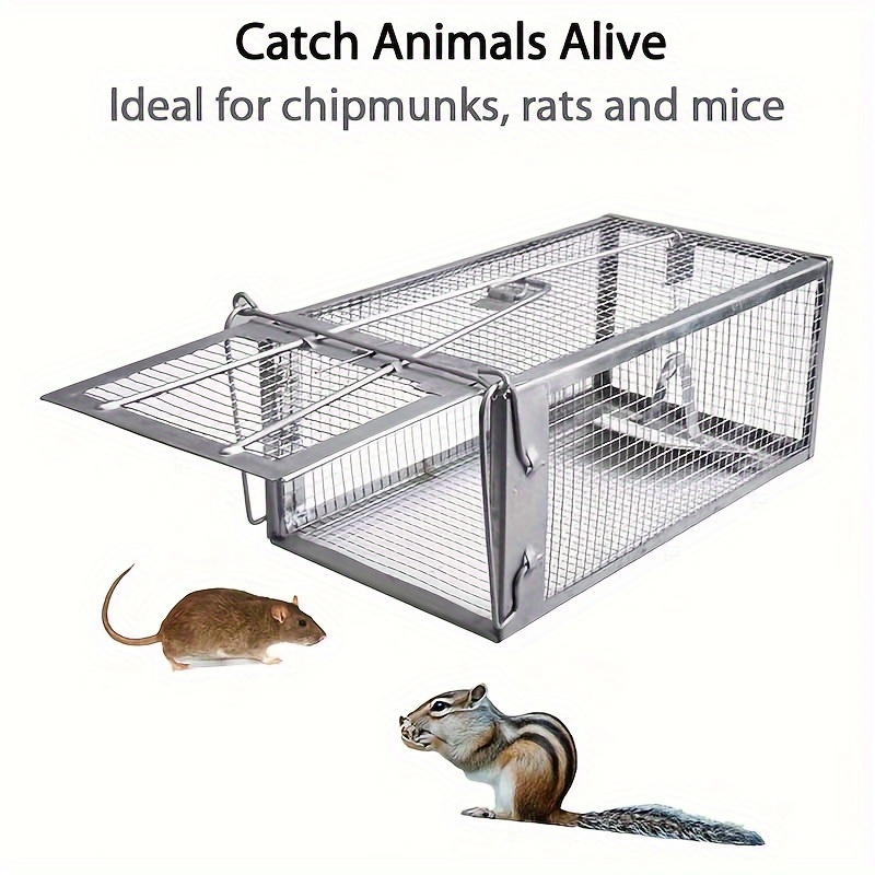 2-pack de pièges à cages à rats sans cruauté, pièges à rats de souris  vivants capture et libération pour l'extérieur intérieur, petit animal
