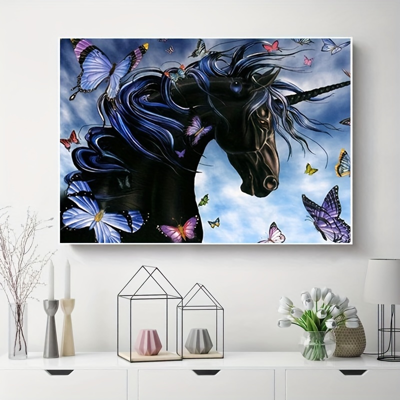Black Unicorn - Unicorn Diamond Art