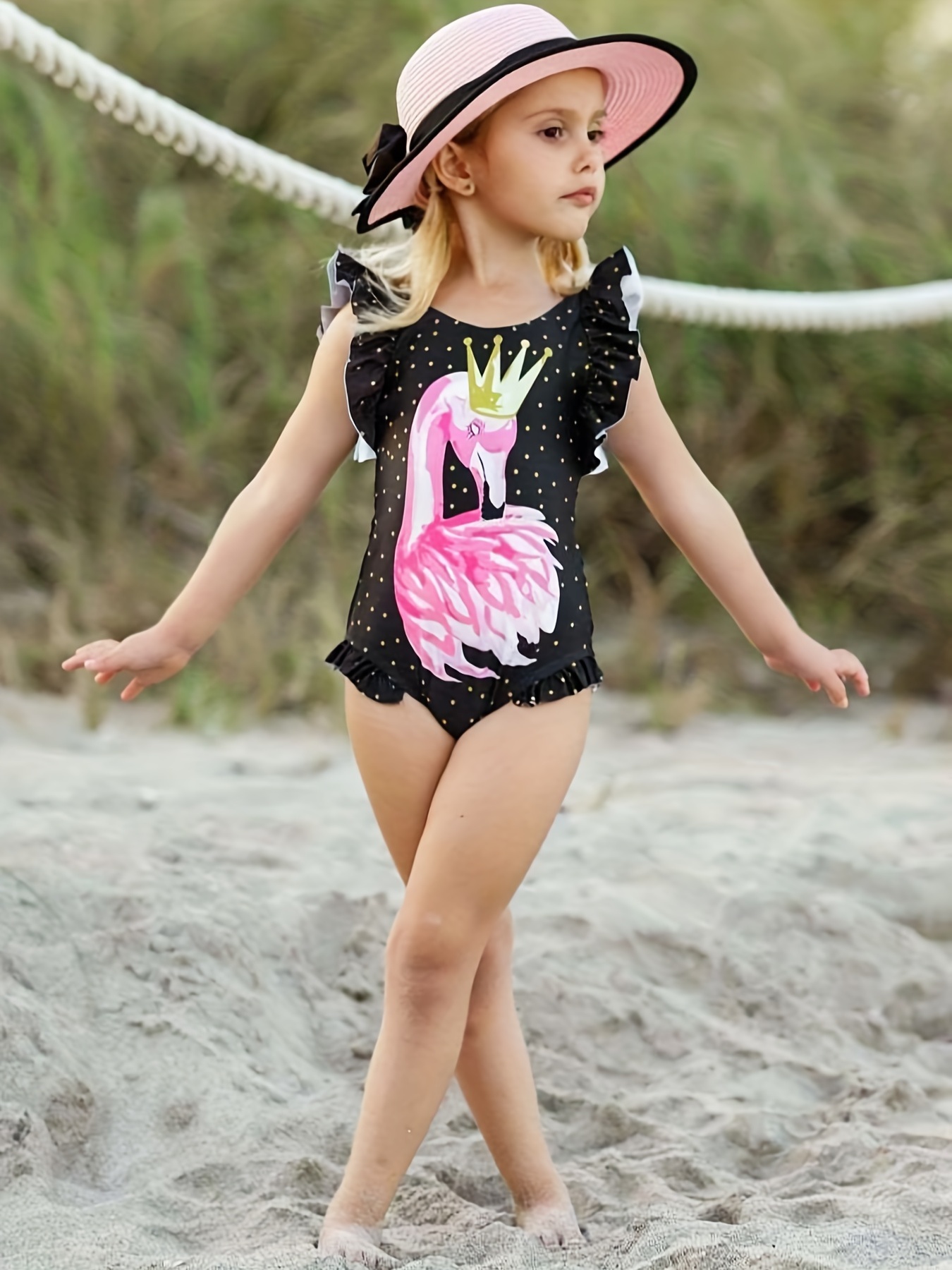 Girls 1pc Swimsuit One Shoulder Solid Color Tankini Quick Drying Kids  Clothes Vacation Beach Outdoor Bathing Suit Summer