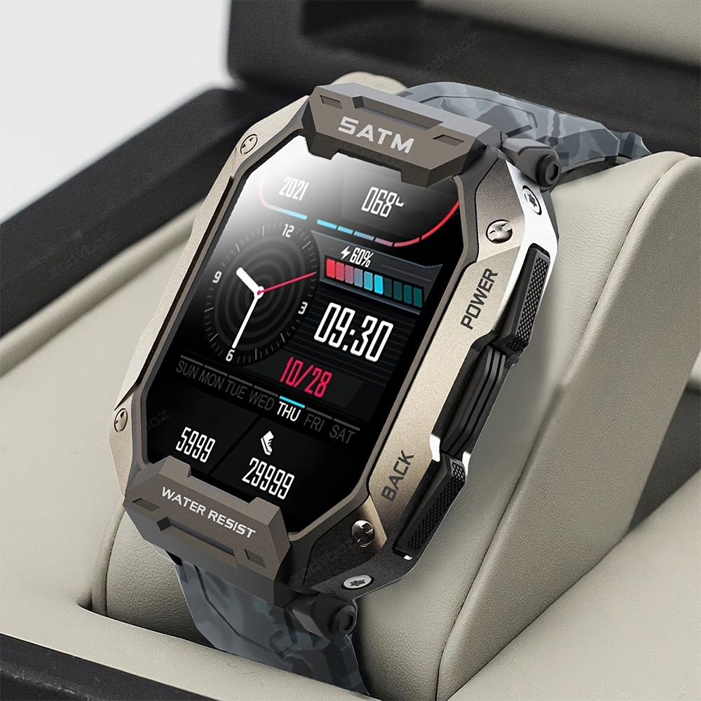 EIGIIS Smart Watch 3ATM Waterproof 2023 Original Design For Men Bluetooth  Call Health Monitor With Flashlight 100+ Sports Modes