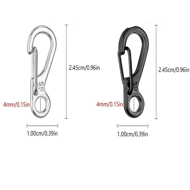 10pcs Lot Mini Carabiner Edc Survival Equipment Snap Hook For Keychain  Backpack Bottle Outdoor Camping Accessories - Sports & Outdoors - Temu  Canada