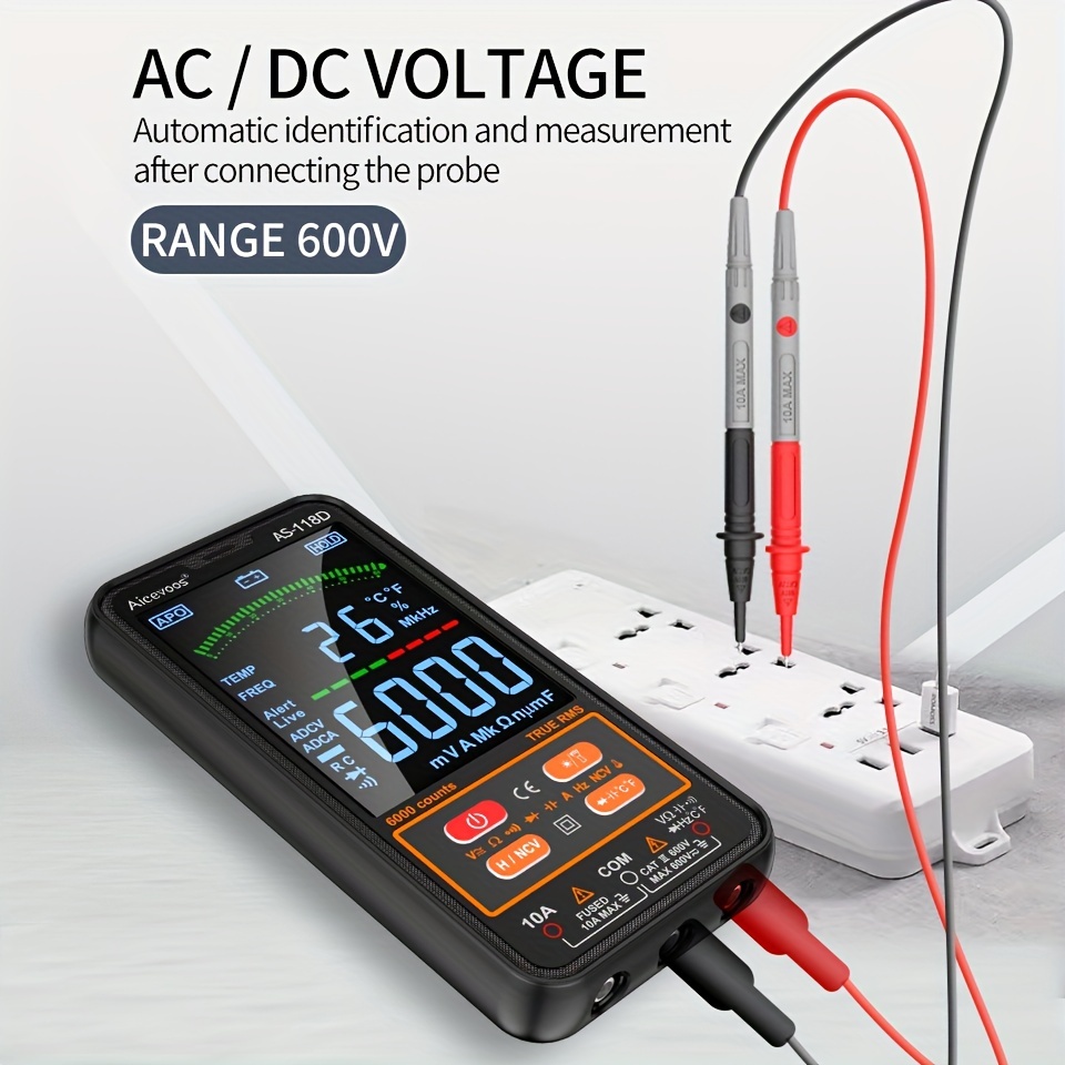 Digital Multimeter Voltage Tester AC DC Current Electric Meter