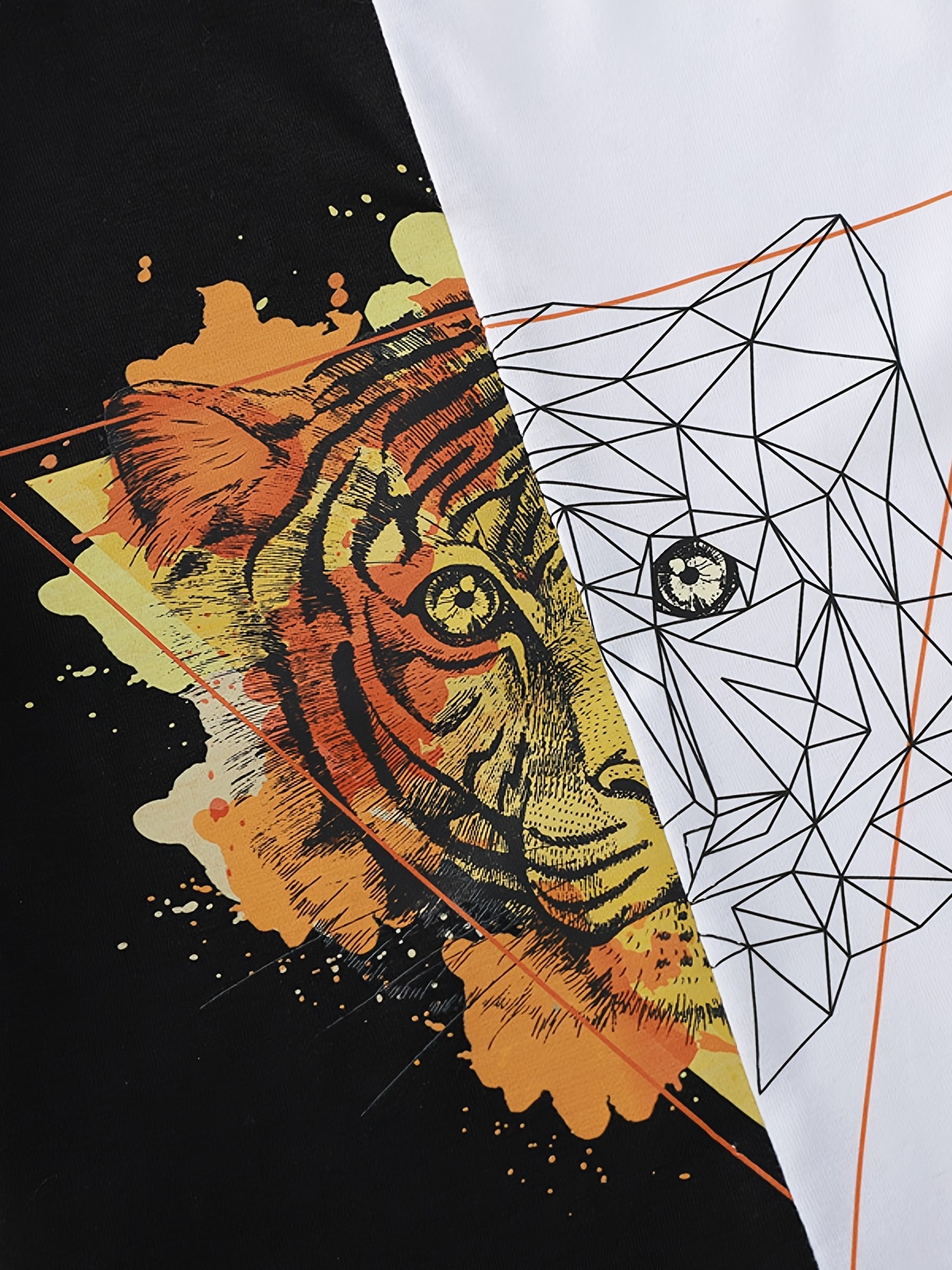 geometric tiger T-Shirt