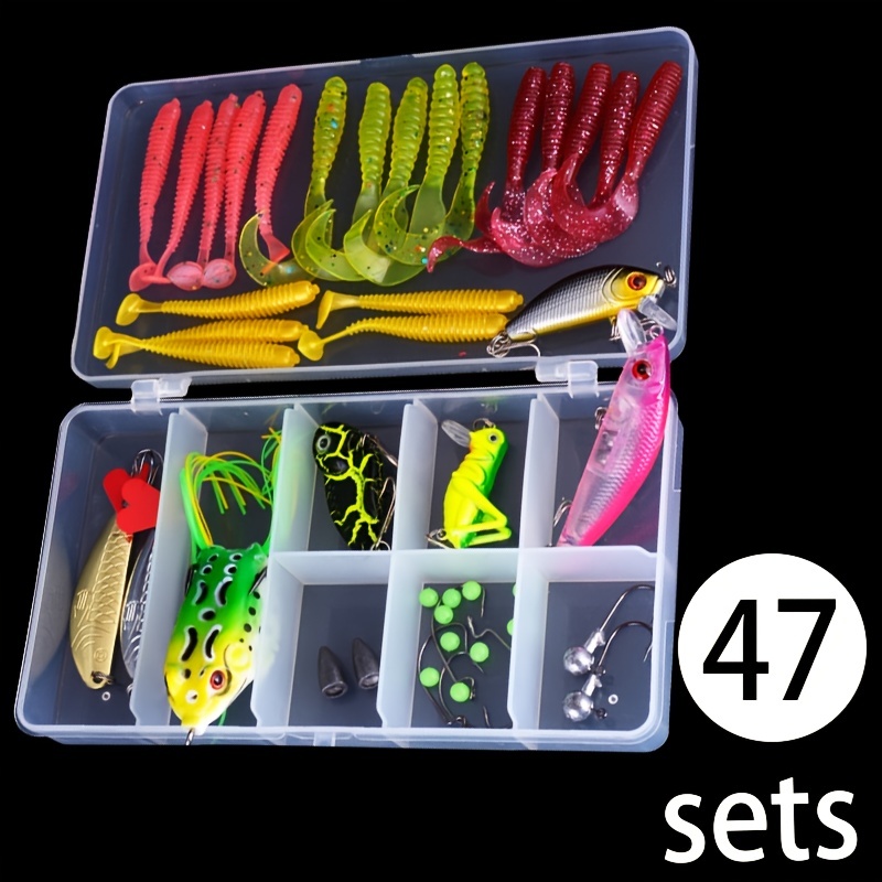 Buy Fishing Lure Set Kit Lots,LifeVC® Hard and Soft Plastic Lures