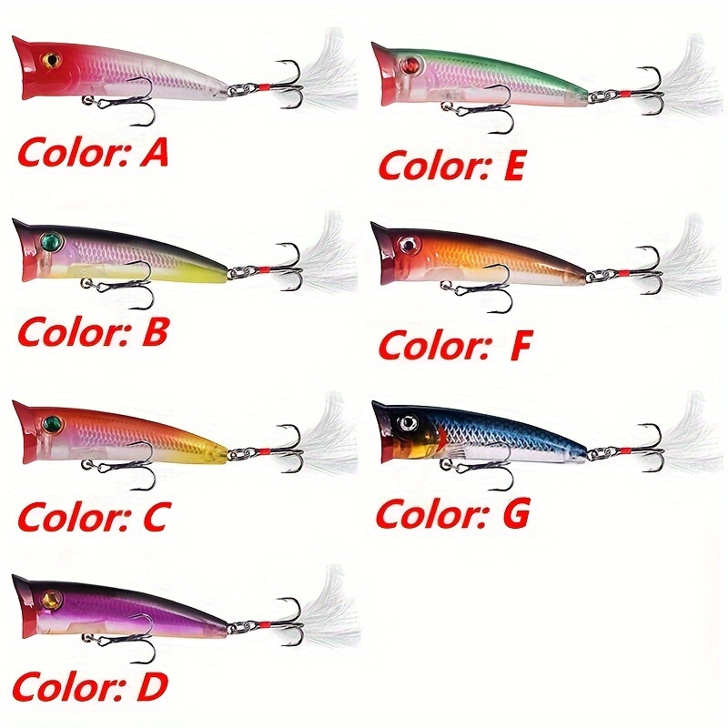 Hunthouse Fishing Hard Mini Popper Lure Topwater Floating - Temu