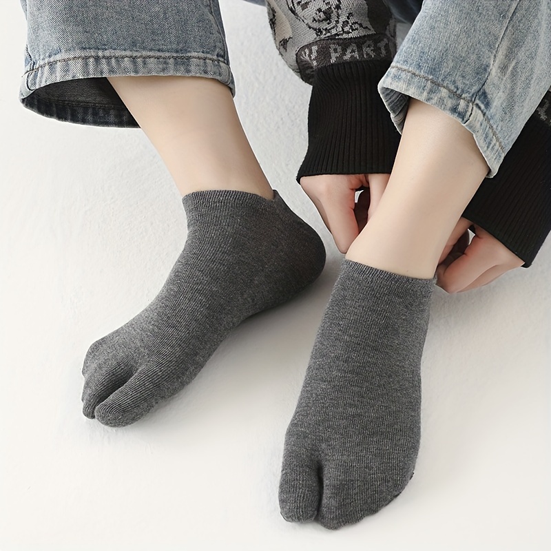 10 Pares De Calcetines Escotados Para Hombre, Dedos Separado